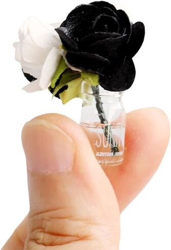 Mini Dollhouse Miniature Vase Micro Micro Colorful Flower Glass زجاجة مصغرة زخرفة مصغرة لـ 1:12 Scale Dollhouse Scener in Kuwait