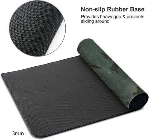 Fly Fishing SportGaming Mouse Pad XL,Extended Large Mouse Mat Desk Pad, Stitched Edges Mousepad,Long Non-Slip Rubber Base Mice Pad,31.5X11.8 Inch in Saudi Arabia