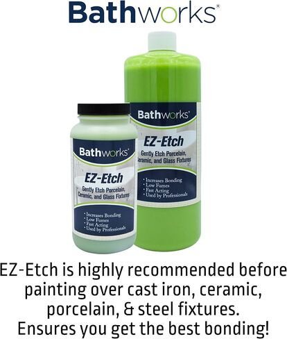 Bathworks Bathtub Refinishing Kit (WHITE); 2 Spray Cans; for Tub, Tile, & More; 32oz of Resin Paint; 24-hour dry time; with bonus comfort grip in Saudi Arabia