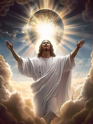 LXTONG Jesus Diamond Art Painting Kits,Jesus Praying Diamond Painting for Beginners,Diamond Dots Gem Art, Sun Jesus Crystal Rhinestones Cross Stitch Arts Home Wall Decor (12 X 16 Inches) in Saudi Arabia