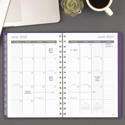Mead Planner 2024-2025 Academic, Weekly & Monthly, 8 1/2" x 11", Large, Basic, Purple (CAW62059) in Kuwait