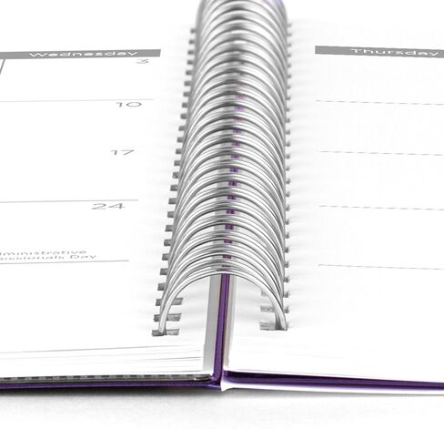 Mead Planner 2024-2025 Academic, Weekly & Monthly, 8 1/2" x 11", Large, Basic, Purple (CAW62059) in Kuwait