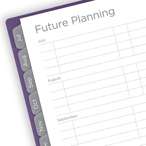 Mead Planner 2024-2025 Academic, Weekly & Monthly, 8 1/2" x 11", Large, Basic, Purple (CAW62059) in Kuwait