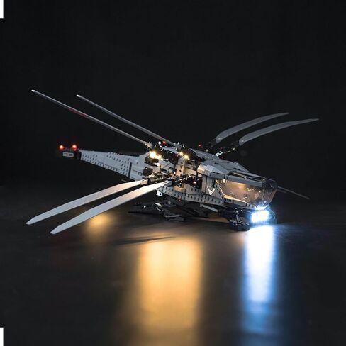 طقم ضوء الطواق متوافق مع Lego Dune Atreides Royal Ornithopter 10327 (بدون نموذج) ، الأضواء الإبداعية المتوافقة مع Lego Ornithopter ، مفاجأة رائعة لمحبي فيلم الخيال العلمي in Kuwait