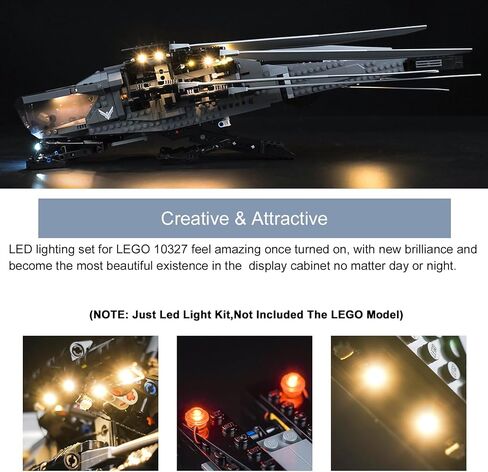 طقم ضوء الطواق متوافق مع Lego Dune Atreides Royal Ornithopter 10327 (بدون نموذج) ، الأضواء الإبداعية المتوافقة مع Lego Ornithopter ، مفاجأة رائعة لمحبي فيلم الخيال العلمي in Kuwait