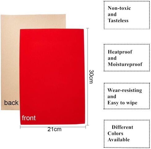 BENECREAT 20PCS 8.3" x 11.8" Velvet Sticky Self-Adhesive Back Sheets Jewelry Liner Fabric, Durable and Water Resistant, for Jewelry Drawer and Other Craft Making, Red in Saudi Arabia