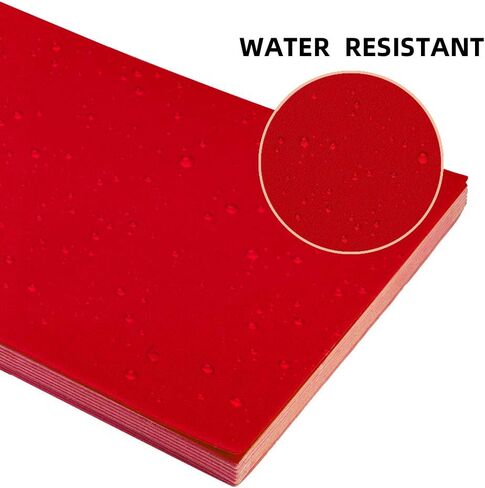 BENECREAT 20PCS 8.3" x 11.8" Velvet Sticky Self-Adhesive Back Sheets Jewelry Liner Fabric, Durable and Water Resistant, for Jewelry Drawer and Other Craft Making, Red in Saudi Arabia