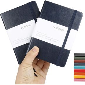 دفتر مجلة Pocket Journal ، 2 حزمة ، (أخضر داكن) ، 160 صفحة ، صغيرة ، 3.86 بوصة × 5.51 بوصة - 100 GSM ورقة سميكة ، غلاف فني in Kuwait