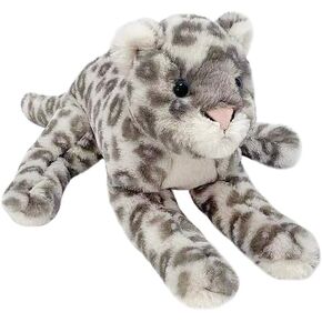 Mon Ami Lucy the Leopard Stupped Animal 15 "، Loopard Snow Plush ، استخدم كديكور لغرفة الحضانة ، والحيوانات البرية ، وهدية للأطفال من جميع الأعمار