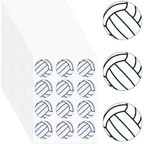 240 PCS Volleyball Stickers for Scrapbooking 1.18in Waterproof Volleyball Sport Stickers for Scrapbooking Vinyl Self-Adhesive Ball Stickers for Volleyball Sports Party Supply Scrapbooking Calendars