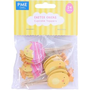 PME Easter Cupcake Toppers - Chicks ، مجموعة من 24