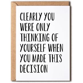 Funny New Job Card - Card For Staff - Co Worker Gift - Work Card - Retirement Card - Gift Idea For Men Women