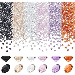 PH PandaHall 720pcs 2mm Cubic Zirconia Stones, 6 Colors Diamond Small Loose CZ Stones Grade A Faceted Rhinestone Stone Cabochon for Ring Earring Bracelet Necklace Charms Jewelry Making
