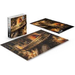 CEACO - Silver Select - Thomas Kinkade Harry Potter - Grand Staircase - 500 قطعة بانورامزو للبالغين - لغز صعب مثالي لليالي اللعبة