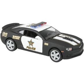 Die-Cast Pull Back 2014 Chevy Police Camaro (5") Diecast Cop's Car Vehicle Precision Replica for Collectors and Enthusiasts (1 Pack)