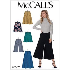McCall's Patterns Misses' Flared Skirts 121 x 182 cm