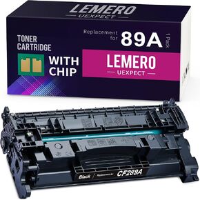 89A with Chip Black Toner Cartridge Replacement for HP 89A Black Toner Cartridge 89X CF289A CF289X for Laserjet Enterprise M507dn M507n M507x MFP M528dn M528c Printer, 1 Pack