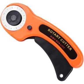 Rotary Cutter, Professional 45mm Rotary Fabric Cutter, Rotary Cutter for Fabric, Card Paper Sewing Quilting Roller Fabric Cutting Tailor Scissors Tool Dress Clothes Making DIY Tool