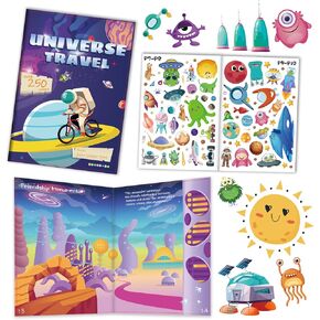 Reusable Insects Sticker Book for Kids,240 Pcs Travel Stickers for Toddlers 2-4 Years,Crafts Activities Stickers Book,8 Play Scenes Toddler Sticker Activity Book