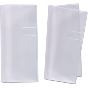 2pcs Clear Cover for Weeks, 8.2x7.75 Inch PVC Notebook Cover Planner Cover Protector Dust-proof Waterproof Pocket Planner Protective Sleeve for Weeks Accessories Clear Cover