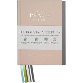The Peace Method the Holistic Anxiety Fix: Mental Health Journal & Manual | 8 Weeks Daily Journal with Prompts | Self Care Journal | 256 Pages Wellness Planner (Grey)