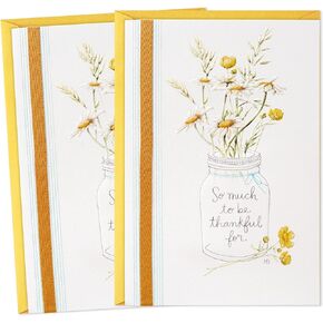 Hallmark Mahogany Dender Thank Cards ، حزمة من 2 (مبارك) على يوم الممرضات ، يوم المهنيين الإداريين ، رجال الدين والمزيد