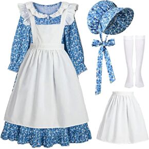 Pioneer Girl Costume Colonial Prairie Dress
