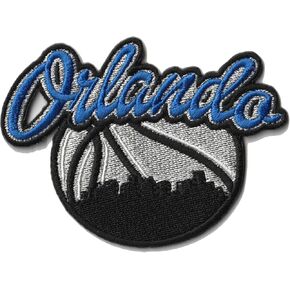 MJshop29 Rugby Fan City of Orlando Basketball Fan Favorite Team Iron On Patches for Clothing Backpacks Jeans Motorcycle Patch Sew On Custom Jackets Hats Tactical Bags