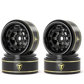 TREAL 1.0 Beadlock Wheels 12-Hole Classic Vintage Wagon Wheels for 1/24 RC Vehicle SCX24 FCX24-Type K(Bronze) in Kuwait