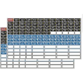 Circuit Breaker Box Stickers Removable Stickers for Electrical Plugs and Lights Circuit Breaker 192 PCS