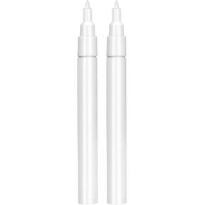 Refillable Touch-up Paint Markers 2Pcs/Pack, 0.5mm Extra Fine Tips, Opaque, Empty Markers for Acrylic, Paint, Glue, Liquid Ink – Perfect for Car Touch-Up, Furniture Repair, And Graffiti Art DIY