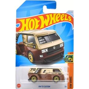Hot Wheels VW T3 Custom Van, 1:64 Scale, Brown/Gold, HW Vans 4/5