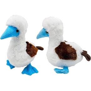Tiny Heart Simulation Blue Foot Foot Booby Plush Toy ، 10.62 بوصة عظمى ناعمة ولطيفة الأزرق الأزرق المطلي بأحجار ألعاب حيوانية ممتعة هدية ديكور المنزل in Kuwait