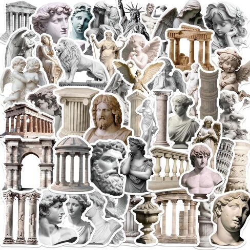 50 Pcs Vintage Stickers Angel Stickers for Scrapbooking Hand Ledger Phone Case Laptop Diary DIY Crafts Journaling Stickers Waterproof Stickers, 028-ST in Saudi Arabia