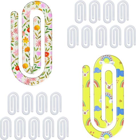 20 Pack Sublimation Blanks Acrylic Paper Clips, 4" x 2" Jumbo Sublimation Paper Clips for Office Home School DIY Supplies in Saudi Arabia