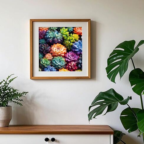 UiSdfuy Diamond Art Kits for Adults, Diamond Art for Adults and Beginner,Full Drill Diamond Dots Painting,Wall Decor(11.8x11.8 in) Succulent in Saudi Arabia