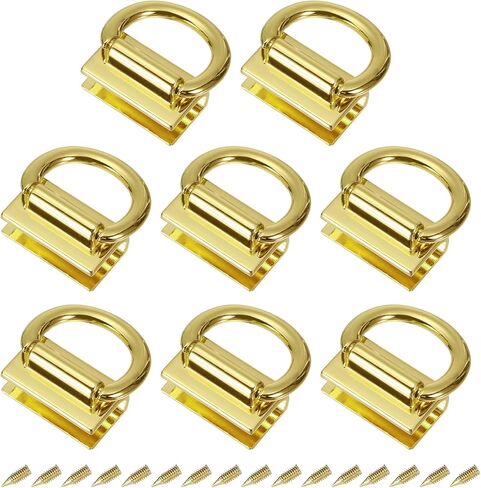 uxcell Metal Bag Connector with D Ring, Purse Bridge Hanger with Screws for Purse DIY, Key Chain Lanyard in Saudi Arabia