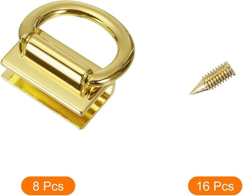 uxcell Metal Bag Connector with D Ring, Purse Bridge Hanger with Screws for Purse DIY, Key Chain Lanyard in Saudi Arabia