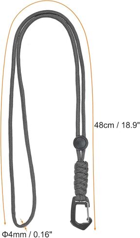 PATIKIL Badge Lanyard, Necklace Keychain Cord Metal Clasp Hook Ring Strap for Keys Whistle ID Card Badge Holder in Saudi Arabia