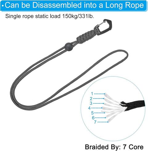 PATIKIL Badge Lanyard, Necklace Keychain Cord Metal Clasp Hook Ring Strap for Keys Whistle ID Card Badge Holder in Saudi Arabia