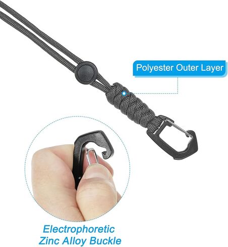 PATIKIL Badge Lanyard, Necklace Keychain Cord Metal Clasp Hook Ring Strap for Keys Whistle ID Card Badge Holder in Saudi Arabia