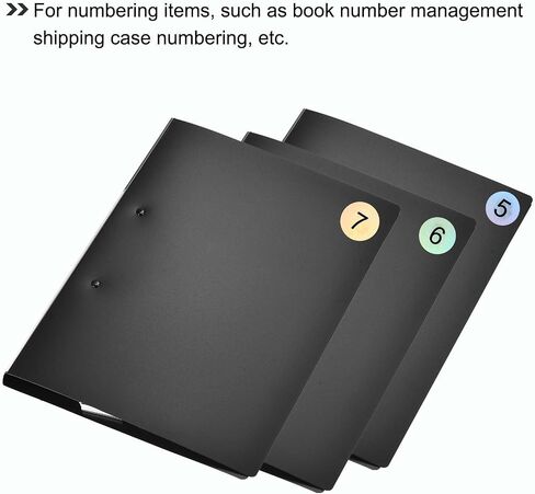 MECCANIXITY Laser Number Stickers, Number 1 to 20 Round Self Adhesive Reflective Sticker for Inventory, Storage Organizing, 10 Sheets(1000pcs) in Saudi Arabia