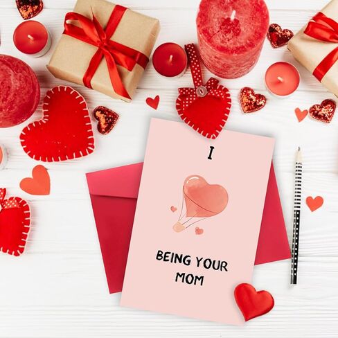 YiKaLus Valentines Day Card for Daughter Son,Birthday Card for Daughter Kids,Valentines Day Gifts from Mom,Birthday Card Gifts for Her Him in Kuwait