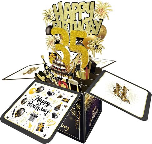 Birthday Card, Birthday Decorations for Girls Boys/Her He, Happy Birthday 3D Cards for Daughter Son/Women Men/Dad Mom/, Birthday Gifts Box for Grandson Granddaughter/Grandpa Grandma in Kuwait