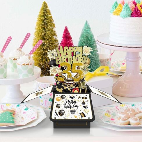 Birthday Card, Birthday Decorations for Girls Boys/Her He, Happy Birthday 3D Cards for Daughter Son/Women Men/Dad Mom/, Birthday Gifts Box for Grandson Granddaughter/Grandpa Grandma in Kuwait