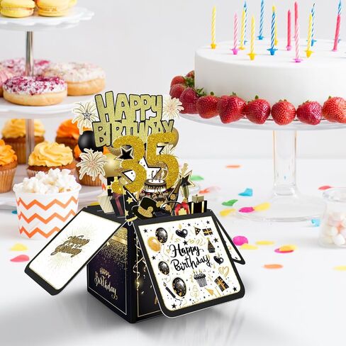Birthday Card, Birthday Decorations for Girls Boys/Her He, Happy Birthday 3D Cards for Daughter Son/Women Men/Dad Mom/, Birthday Gifts Box for Grandson Granddaughter/Grandpa Grandma in Kuwait