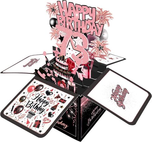 Birthday Card, Birthday Decorations for Girls Boys/Her He, Happy Birthday 3D Cards for Daughter Son/Women Men/Dad Mom/, Birthday Gifts Box for Grandson Granddaughter/Grandpa Grandma in Kuwait