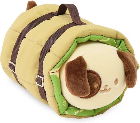 لعبة Anirollz محشو بالحيوان - لعبة Camping Puppiroll في حقيبة النوم 6 "ملابس صغيرة من الزي دمية صغيرة | ناعمة ، اسفنجي ، دافئ ، لطيف ، راحة ، آمنة | عيد ميلاد in Kuwait