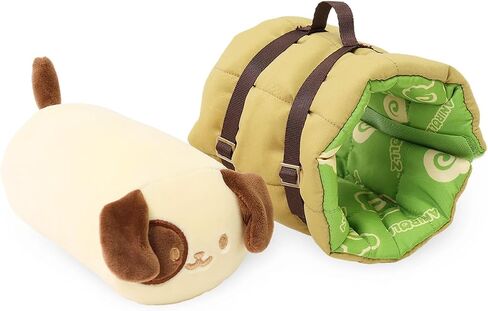 لعبة Anirollz محشو بالحيوان - لعبة Camping Puppiroll في حقيبة النوم 6 "ملابس صغيرة من الزي دمية صغيرة | ناعمة ، اسفنجي ، دافئ ، لطيف ، راحة ، آمنة | عيد ميلاد in Kuwait