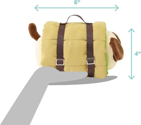 لعبة Anirollz محشو بالحيوان - لعبة Camping Puppiroll في حقيبة النوم 6 "ملابس صغيرة من الزي دمية صغيرة | ناعمة ، اسفنجي ، دافئ ، لطيف ، راحة ، آمنة | عيد ميلاد in Kuwait